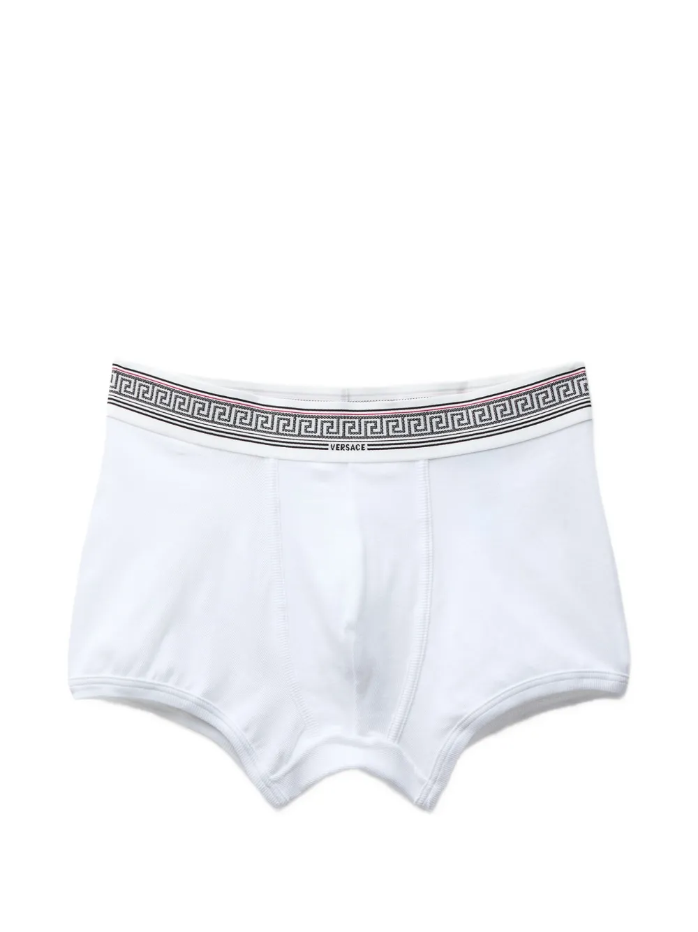 Versace - ribbed cotton-jersey trunks - heren - katoen/Elastane/katoen/Elastane