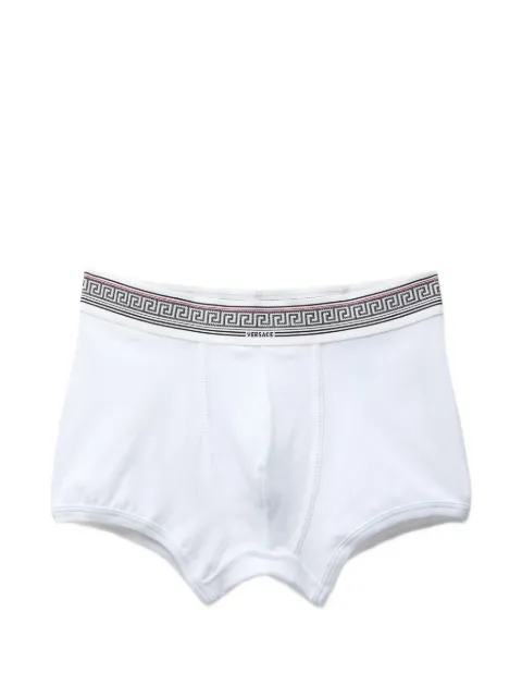 Versace ribbed cotton-jersey trunks