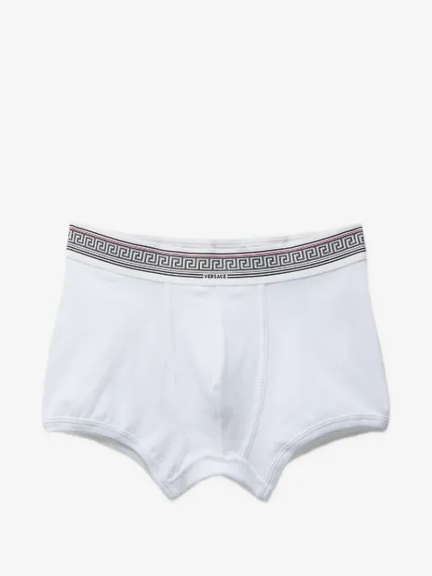 Versace caleçon de bain en jersey en coton côtelé
