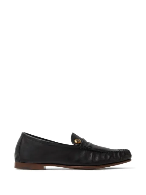 Versace Guanto leather moccassins