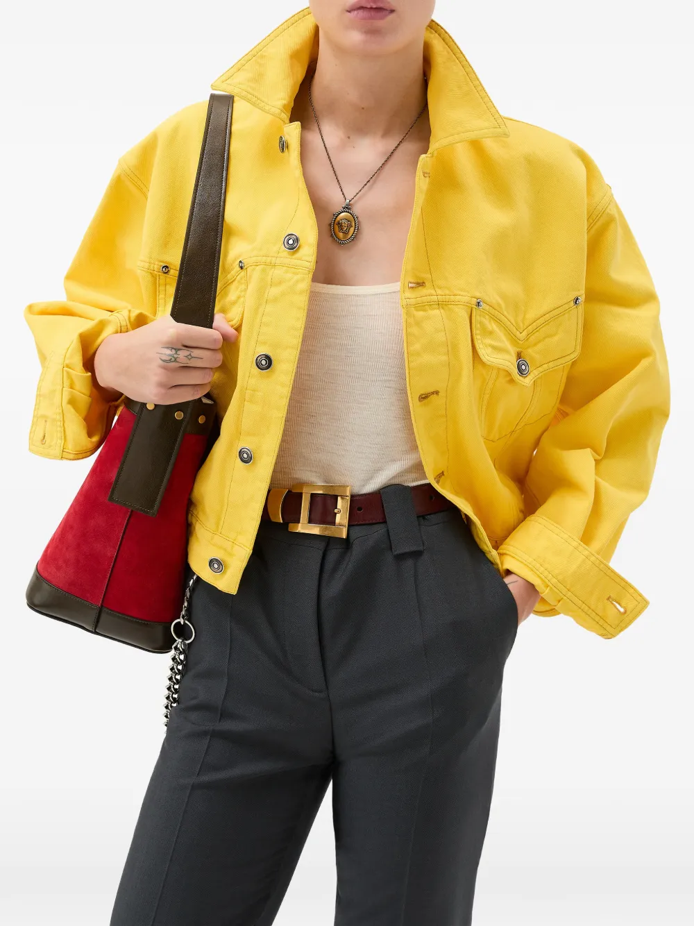  Versace Denim Blouson - Yellow 