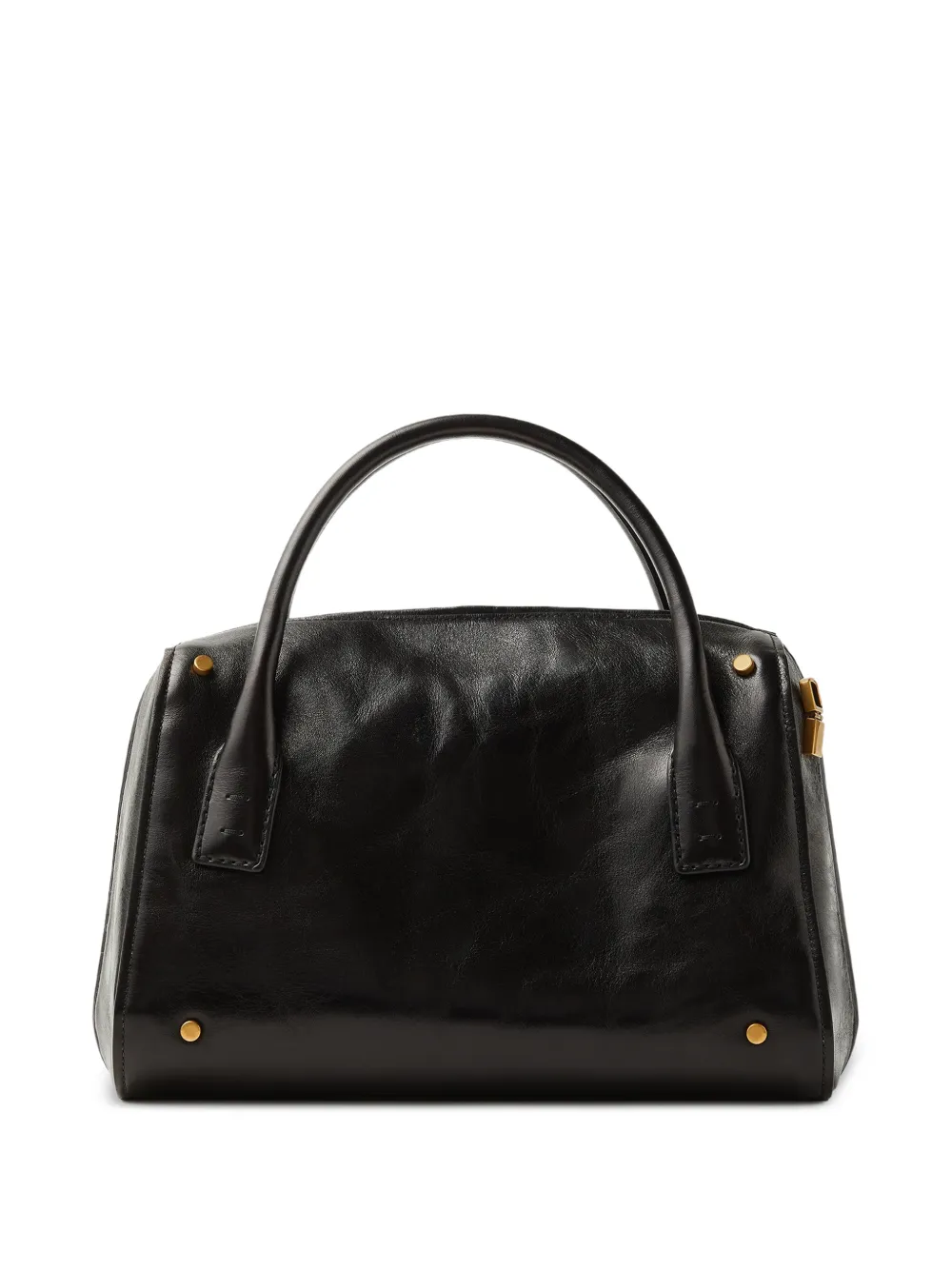 Versace Roomy Boston leren tas Zwart