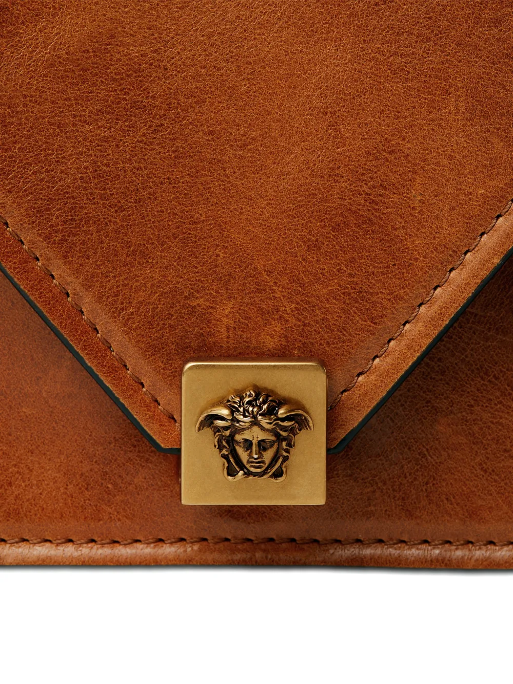 Versace Severine leren mini tas Bruin