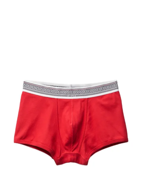 Versace ribbed cotton-jersey trunks