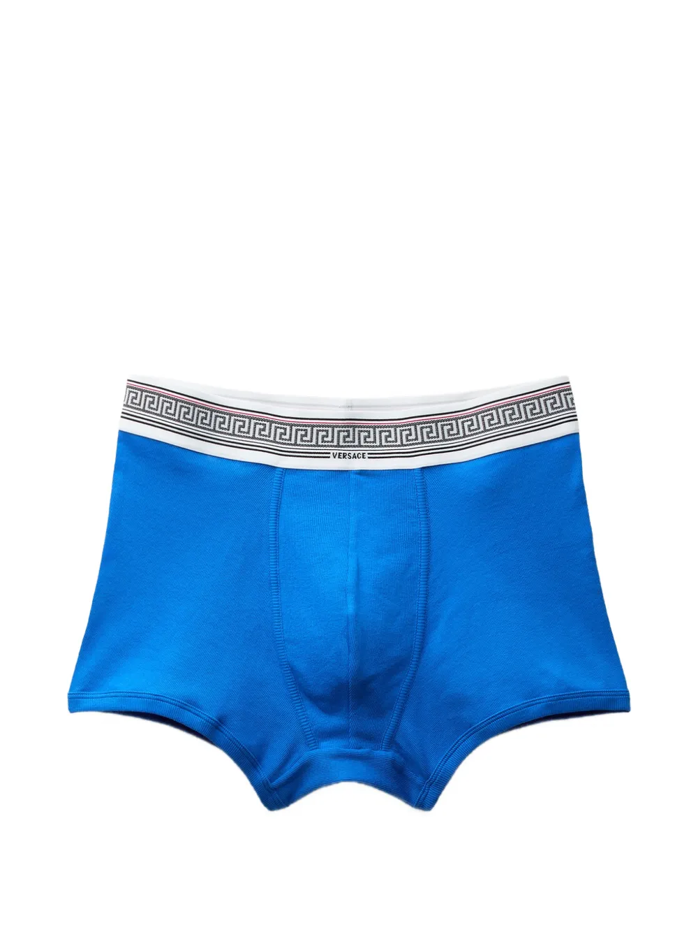 Versace ribbed cotton-jersey trunks - Blu