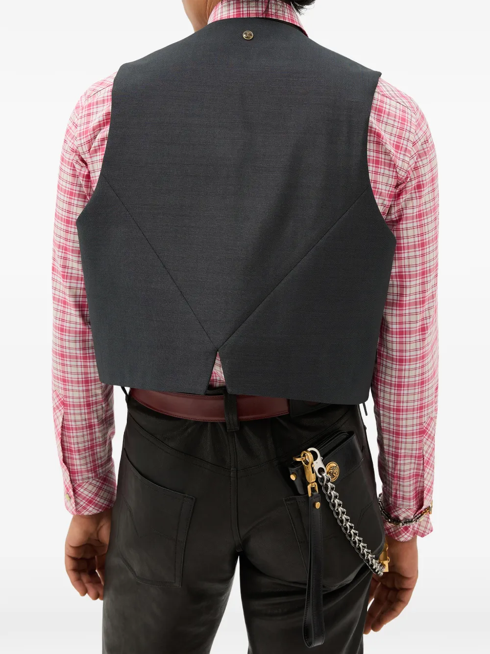 Versace Spencer van wol-mohairblend Grijs