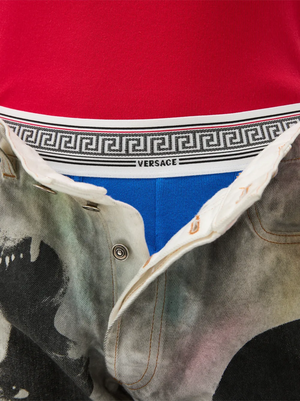  Versace Pantalones De Canalé - Azul 