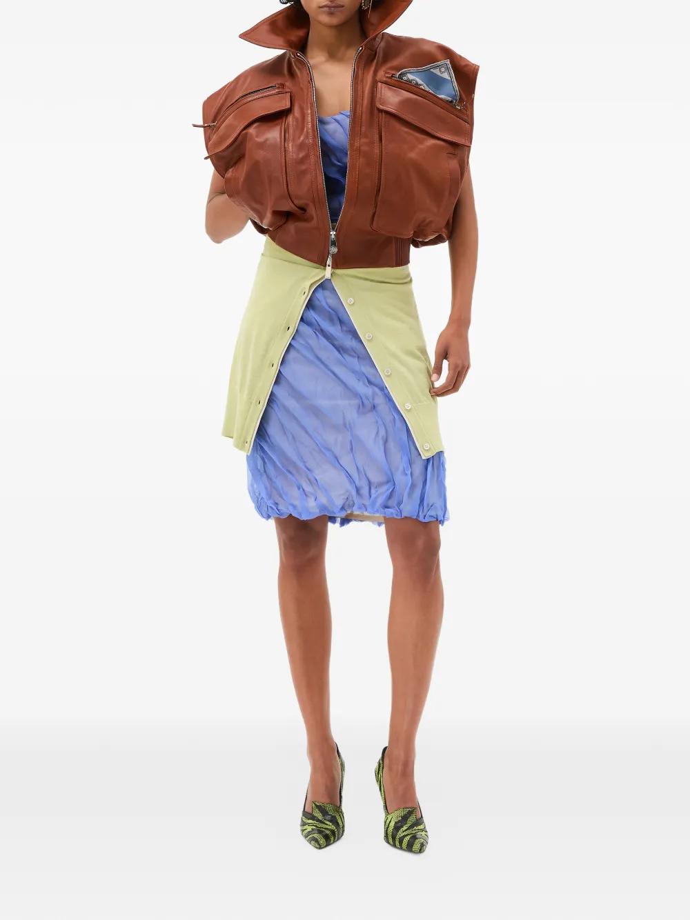 Versace Gedrapeerde midi-jurk Blauw