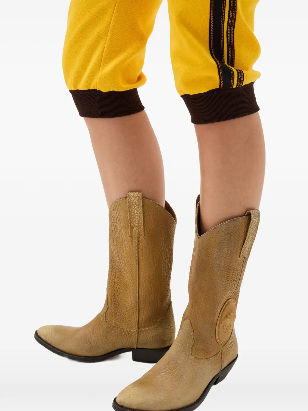 Versace Western laarzen met Medusa-patch Beige