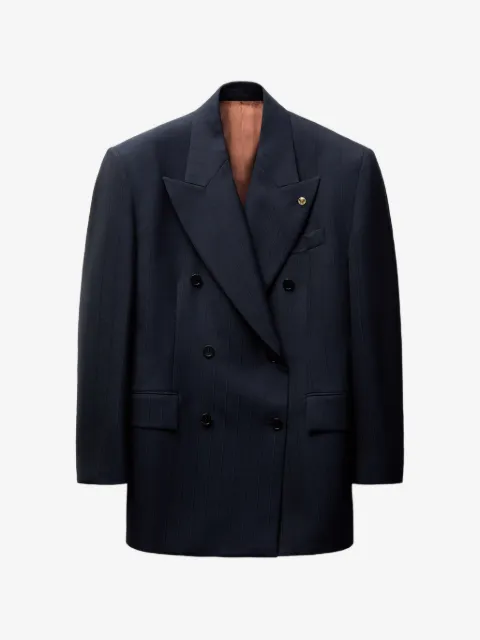 Versace pinstripe wool blazer