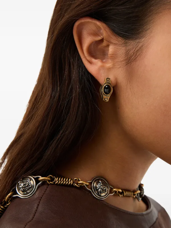 国内正規品Versace メダリオンピアス Versace メダリオン ドロップピアス | ゴールドトーン | FARFETCH JP
