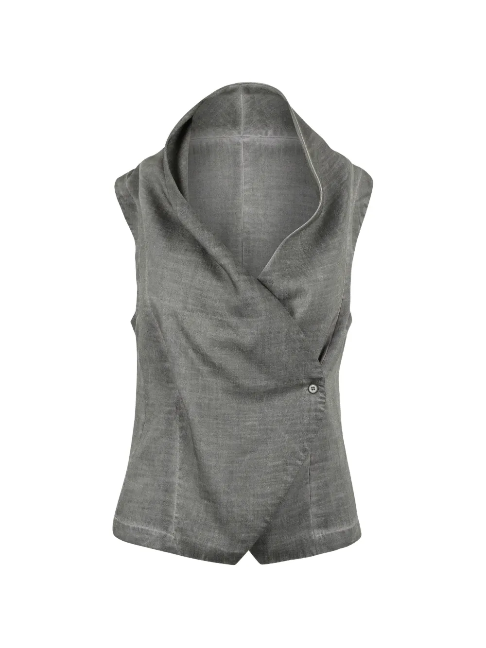 PLOUMANACH collared sleeveless waistcoat - Grigio