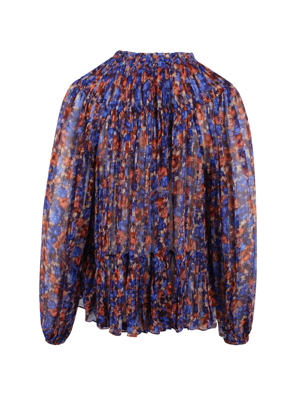  Ulla Johnson Floral Ruffled Top - Blue 
