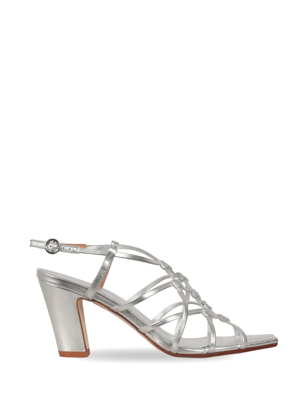 Aeyde Acacia strappy sandals Zilver