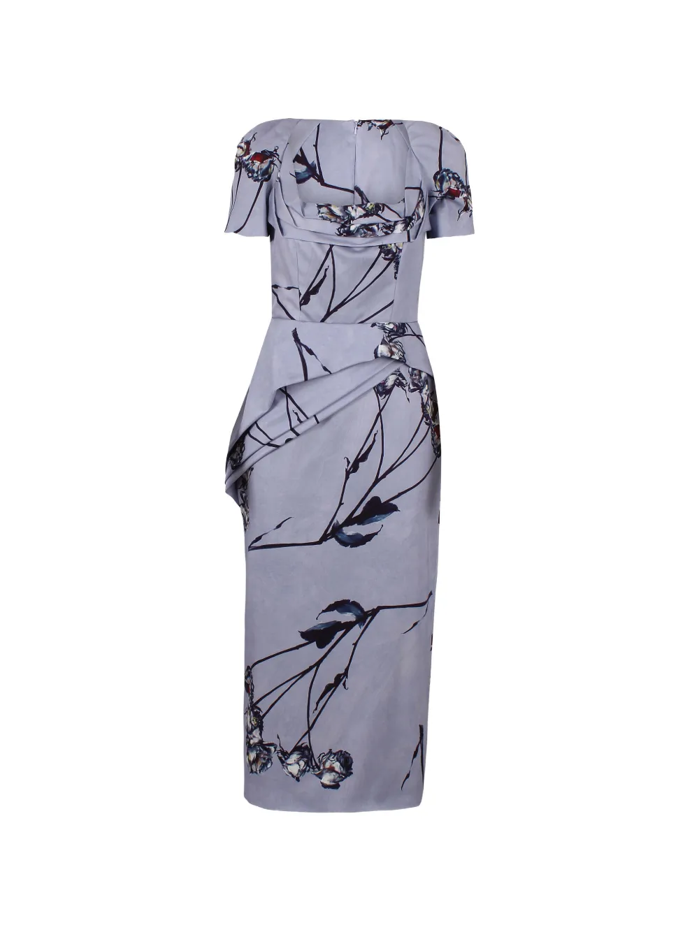 Antonio Marras floral-print draped-detail dress - Violett