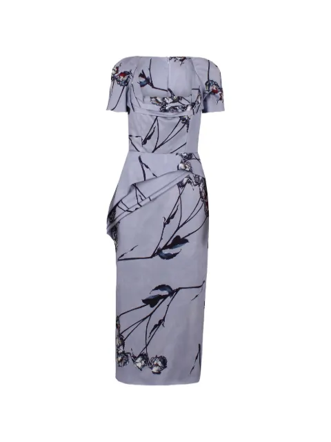 Antonio Marras floral-print draped-detail dress