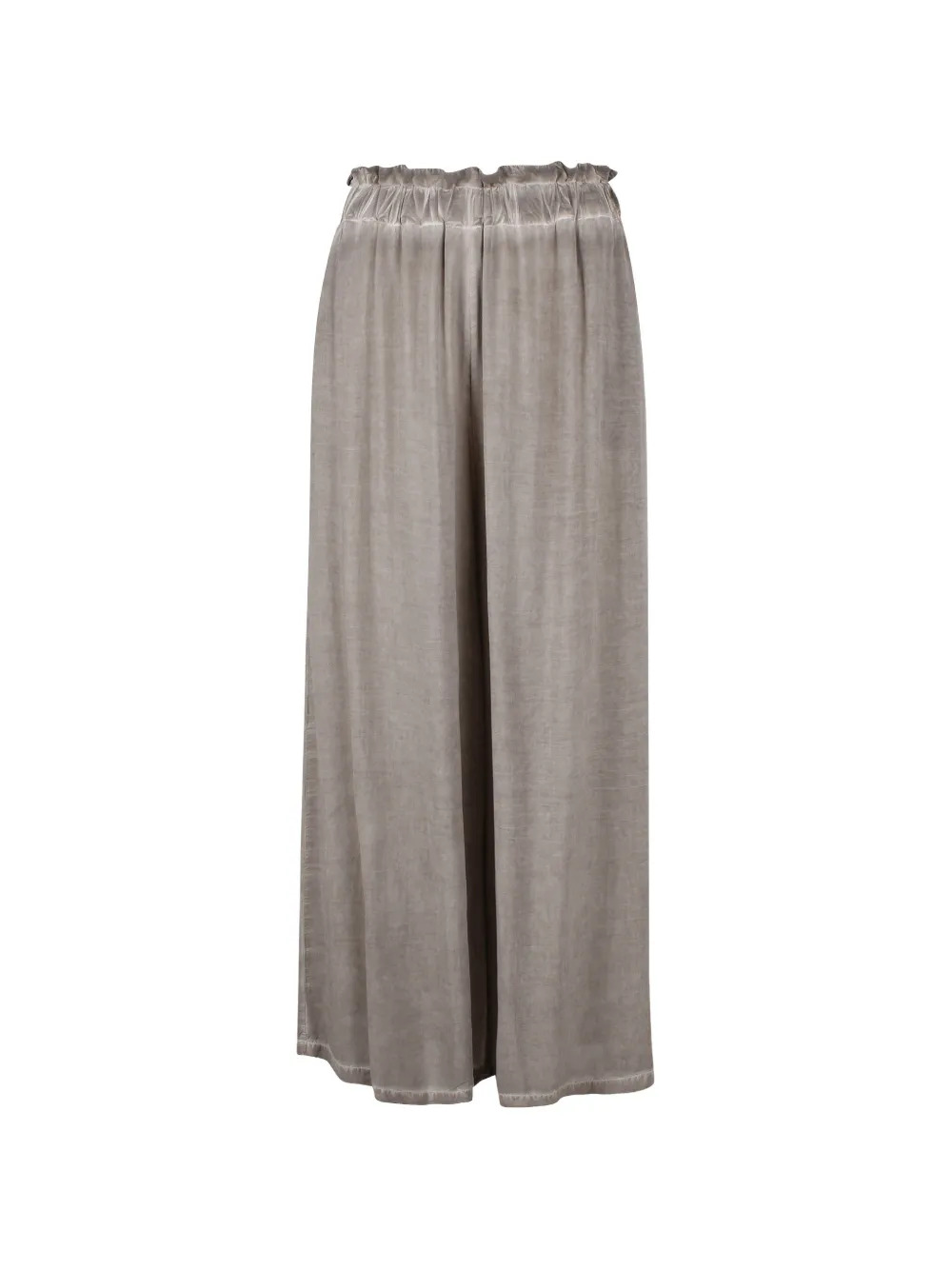 PLOUMANACH Margot elasticated ruffled-waist palazzo pants - Grigio
