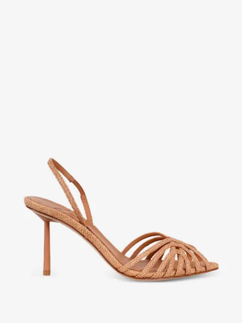 Le Silla Embrace Panama 80mm woven raffia sandals