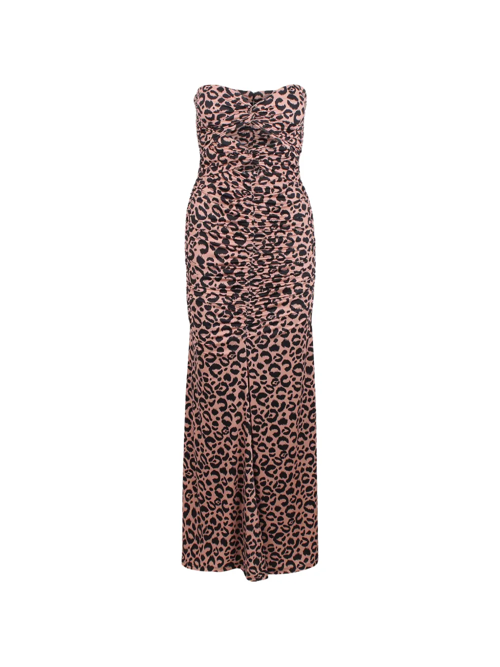 Essentiel Antwerp leopard-print cut-out maxi dress - Marrone