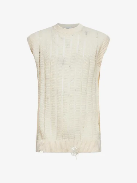Laneus ribbed-knit vest
