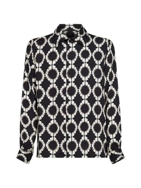 Laneus geometric-print shirt