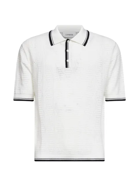 Laneus trimmed polo shirt