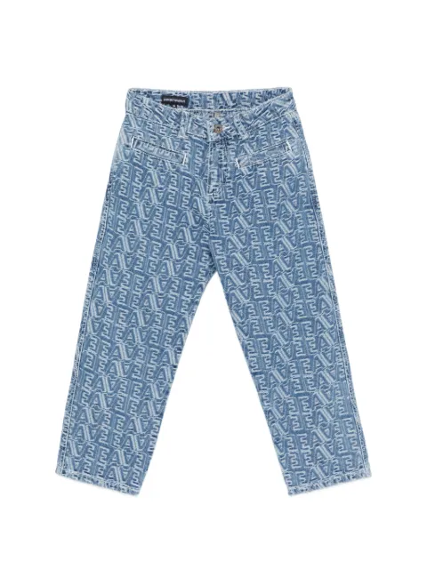 Emporio Armani Kids jeans med lige ben og monogram-jacquard