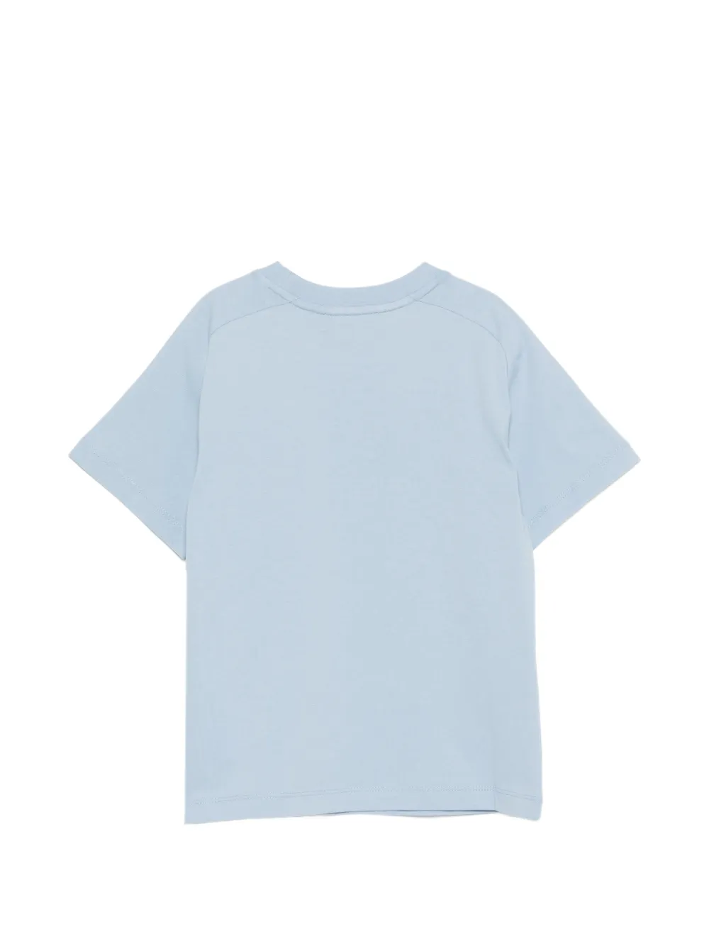 Emporio Armani Kids T-shirt met borduurwerk en zak Blauw