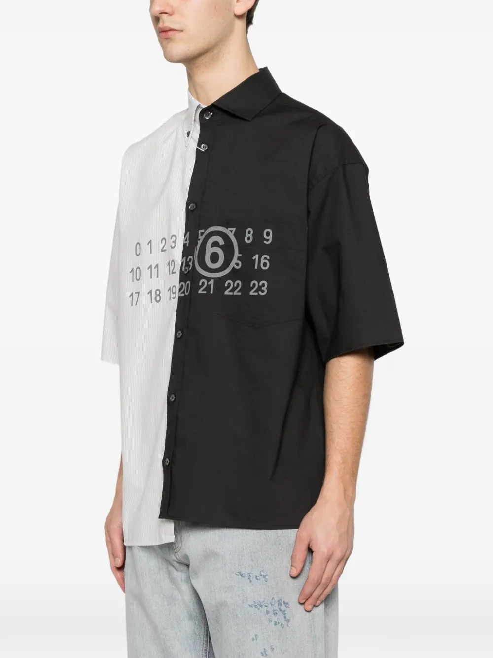 MM6 Maison Margiela Gestreept overhemd Wit