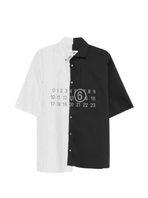 MM6 Maison Margiela バイカラー シャツ | ホワイト | FARFETCH JP