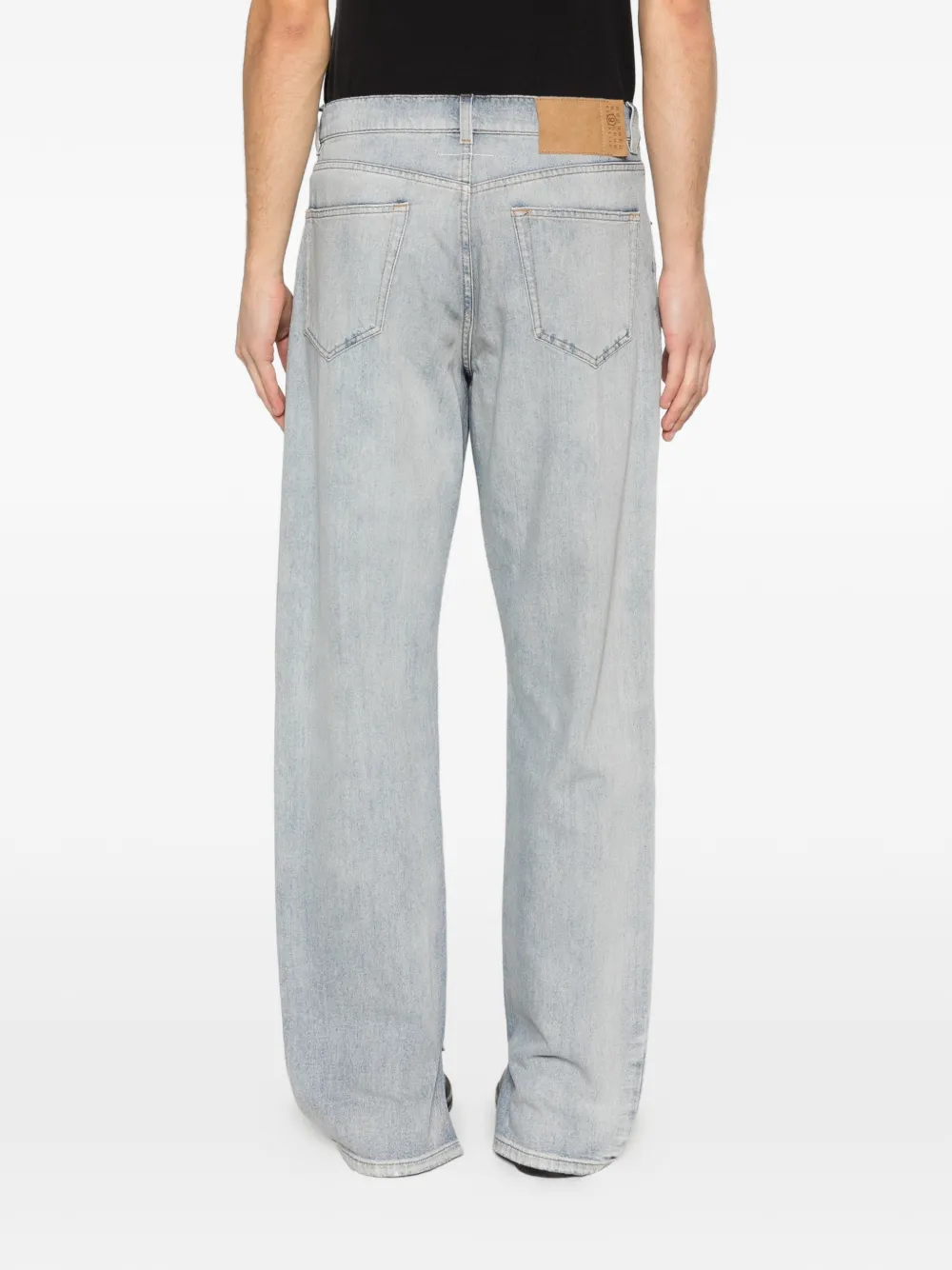 MM6 Maison Margiela Gerafelde jeans Blauw