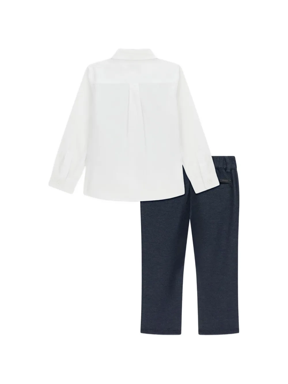 Button-Fastening Two-Piece Suit