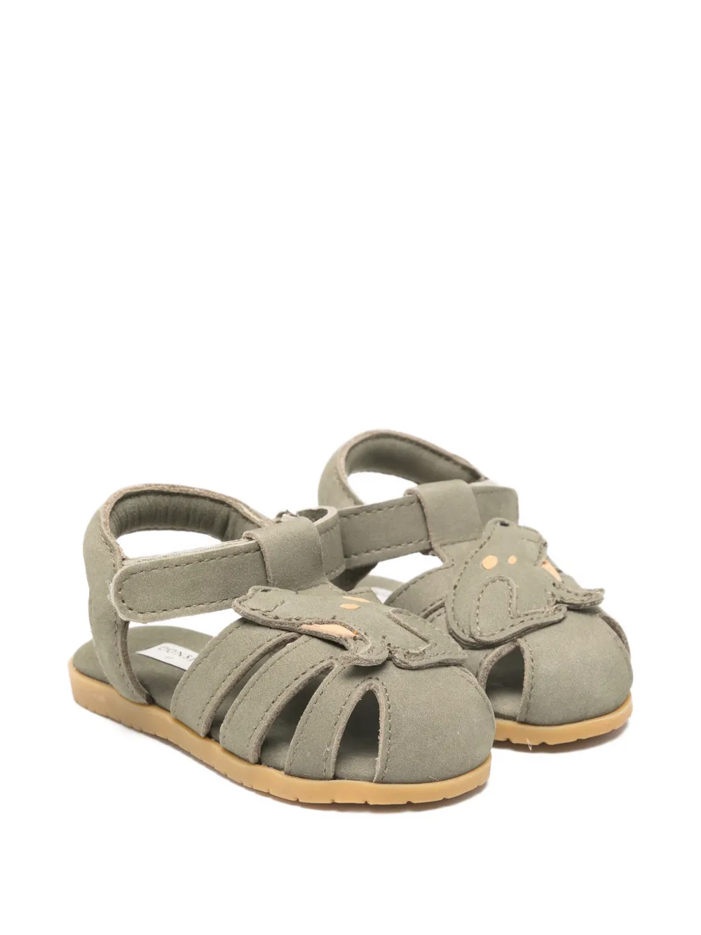 Donsje elephant-appliqué sandal - Verde