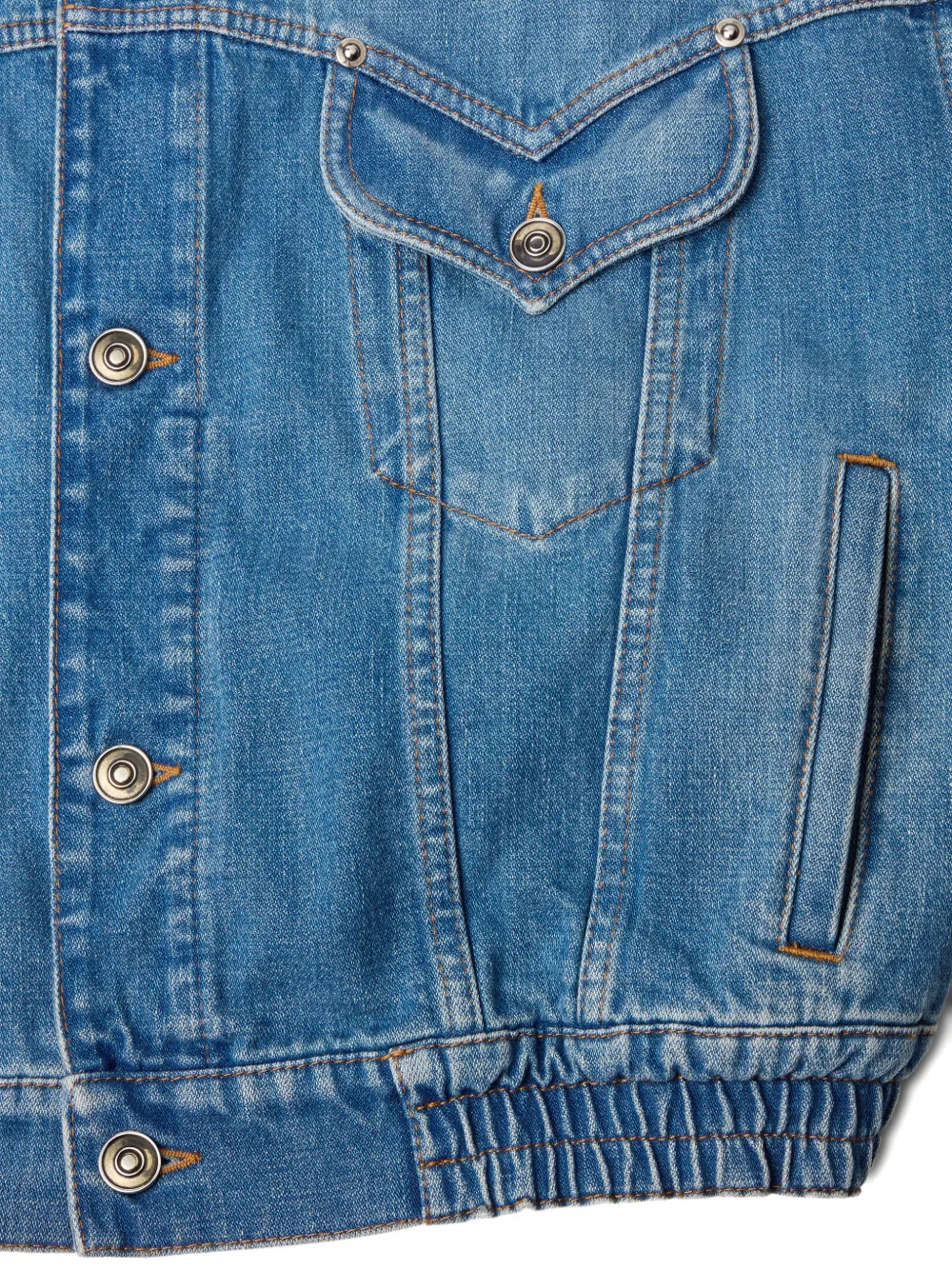 Versace Denim jack Blauw
