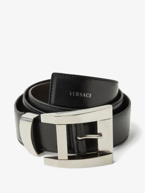 Versace cinturón de piel de 4 cm