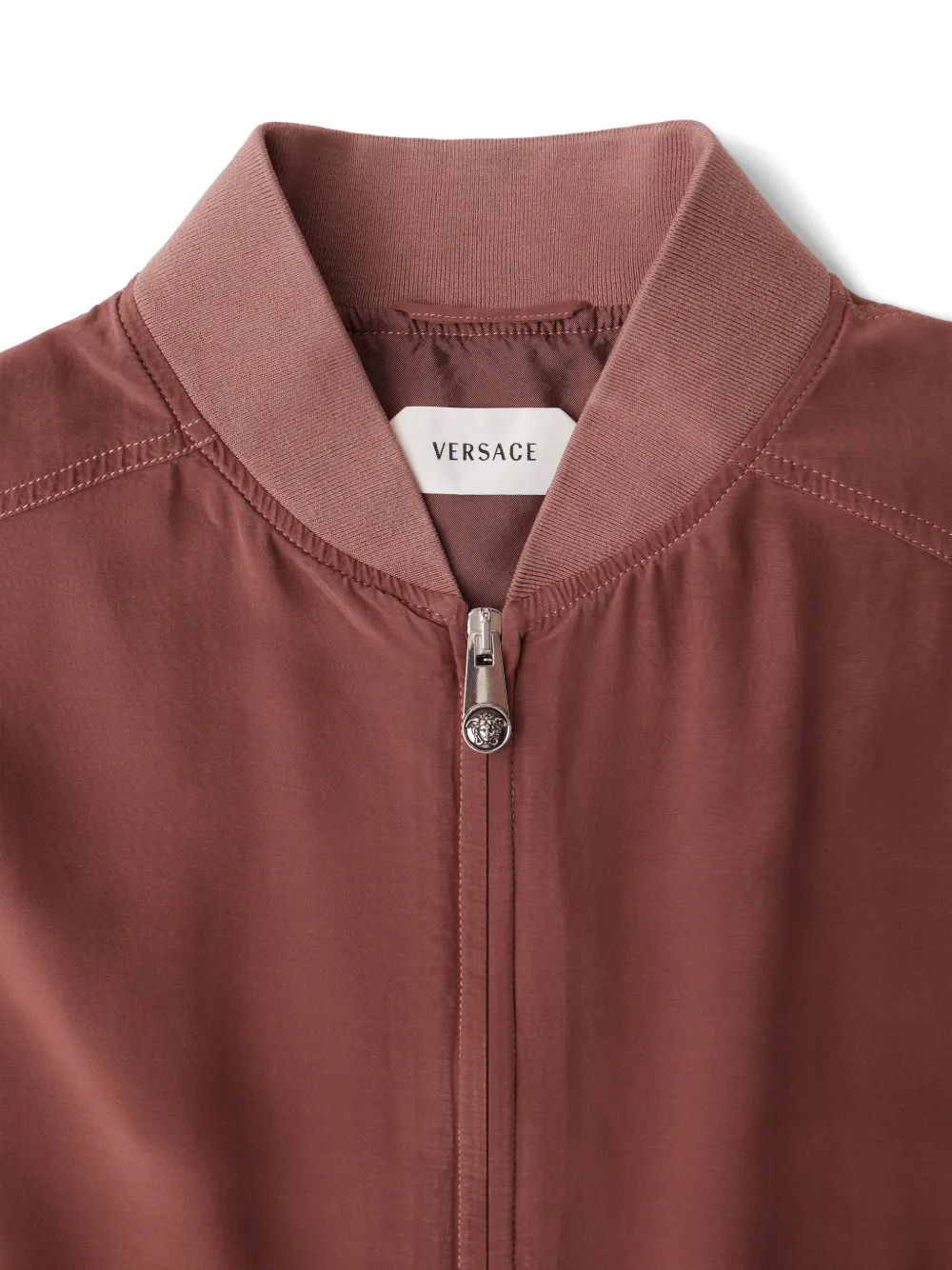 Versace Bomberjack met geborduurd logo Rood