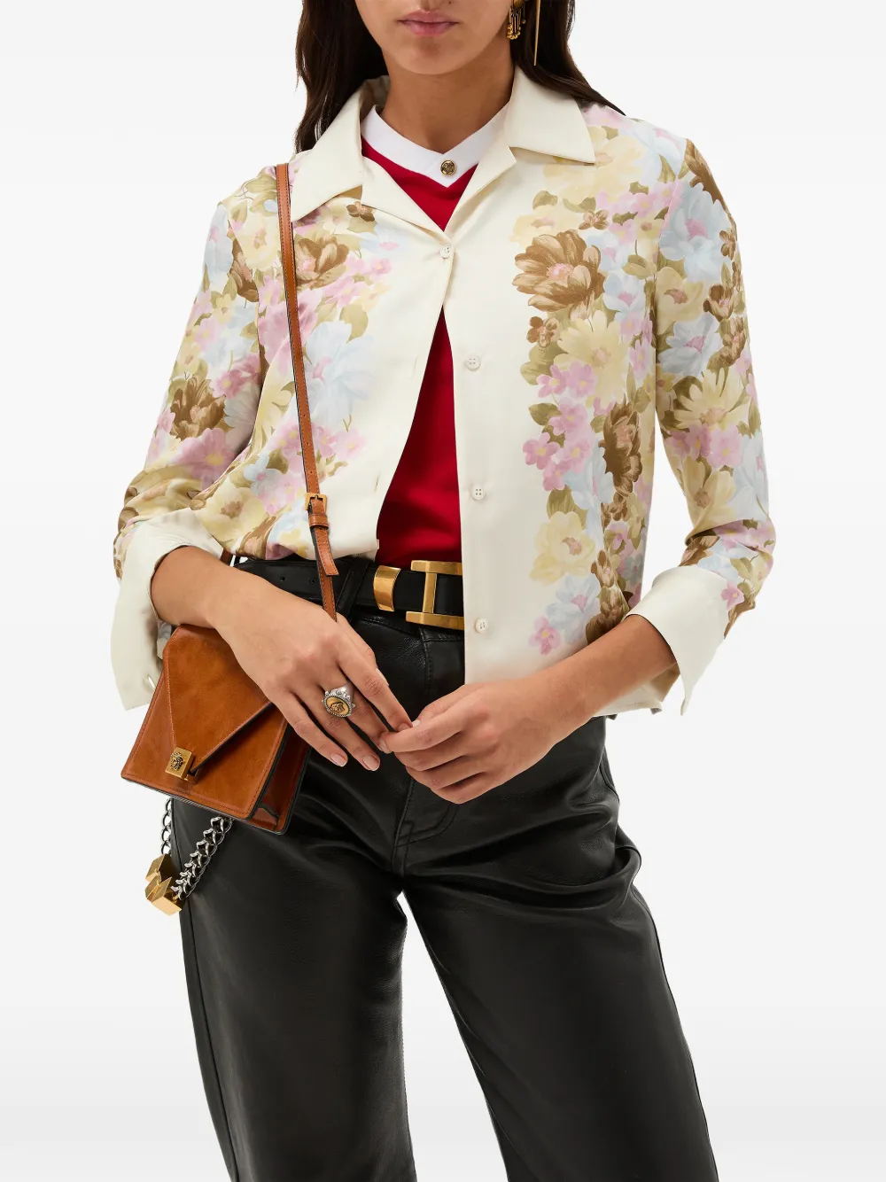  Versace Floral Shirt - Neutrals 