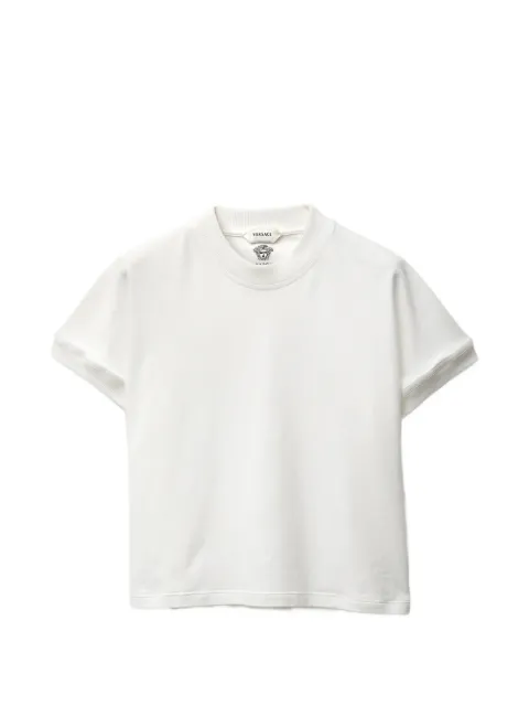 Versace embroidered stretch cotton jersey t-shirt
