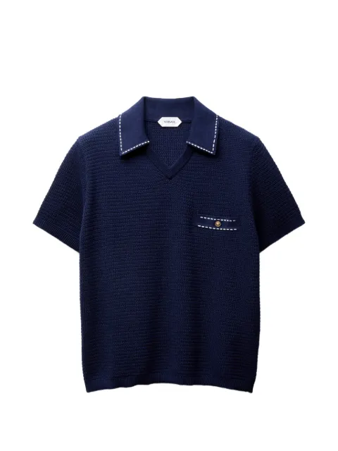 Versace playera tejida de algodón 