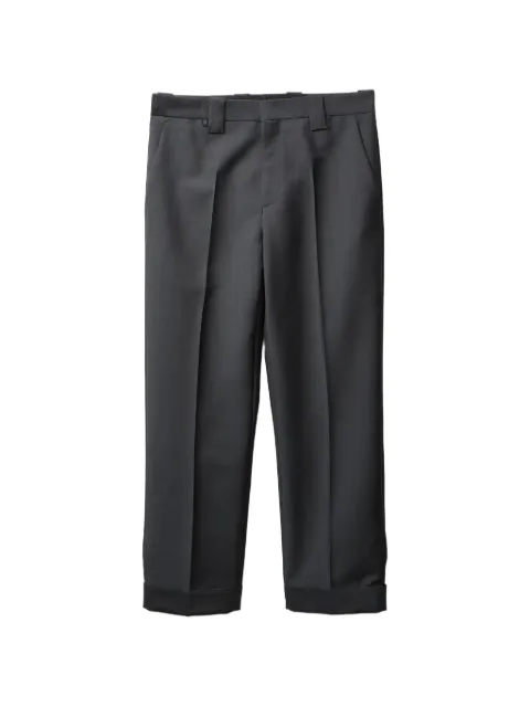 Versace wool-mohair regular formal pants
