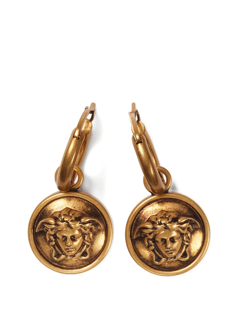 Versace Medusa Earrings In Gold