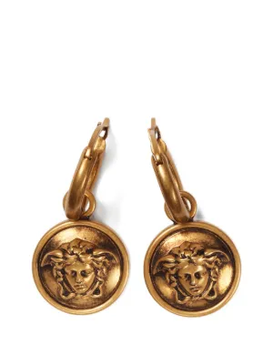 Versace グレカ フープピアス | ゴールドトーン | FARFETCH JP