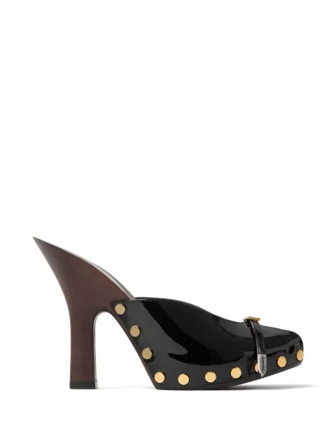 Versace Sassi patent clogs 105 mm