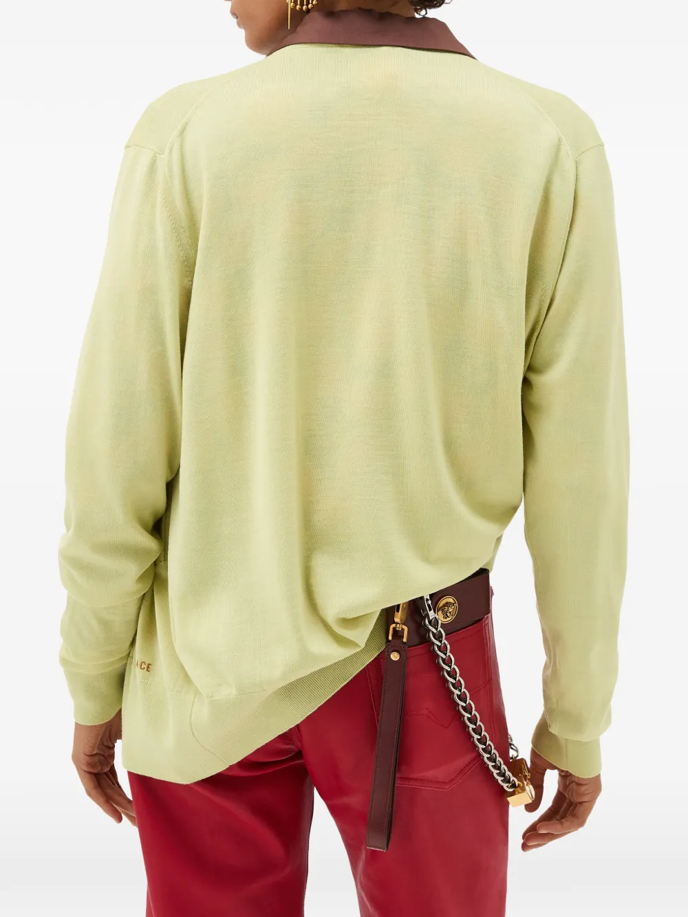  Versace Wool Knit Cardigan - Yellow 