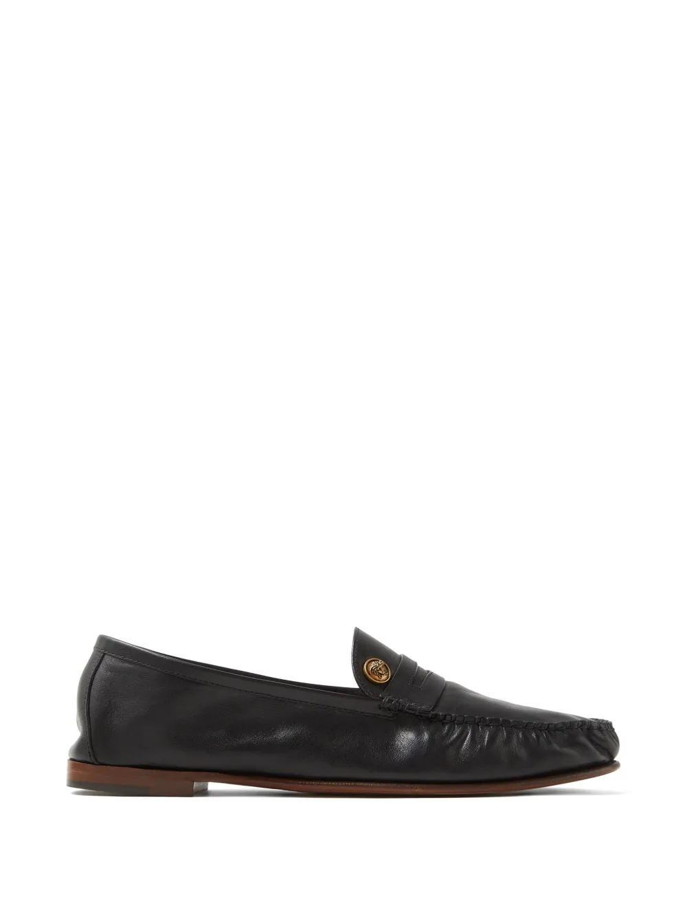 Versace Medallion-detail loafers - Nero