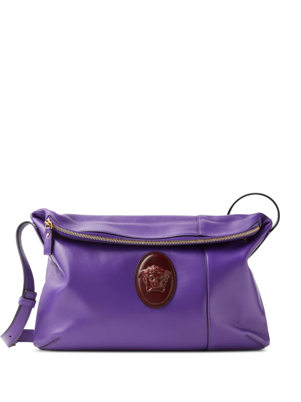 Versace Borsa a spalla Lou in nappa - Viola