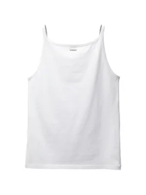 Prada triangle-logo Cotton Tank Top | White | FARFETCH