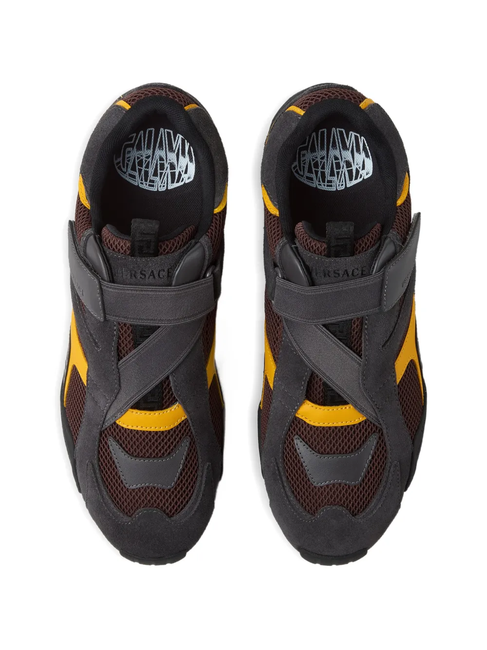 Versace strap-detail sneakers Bruin