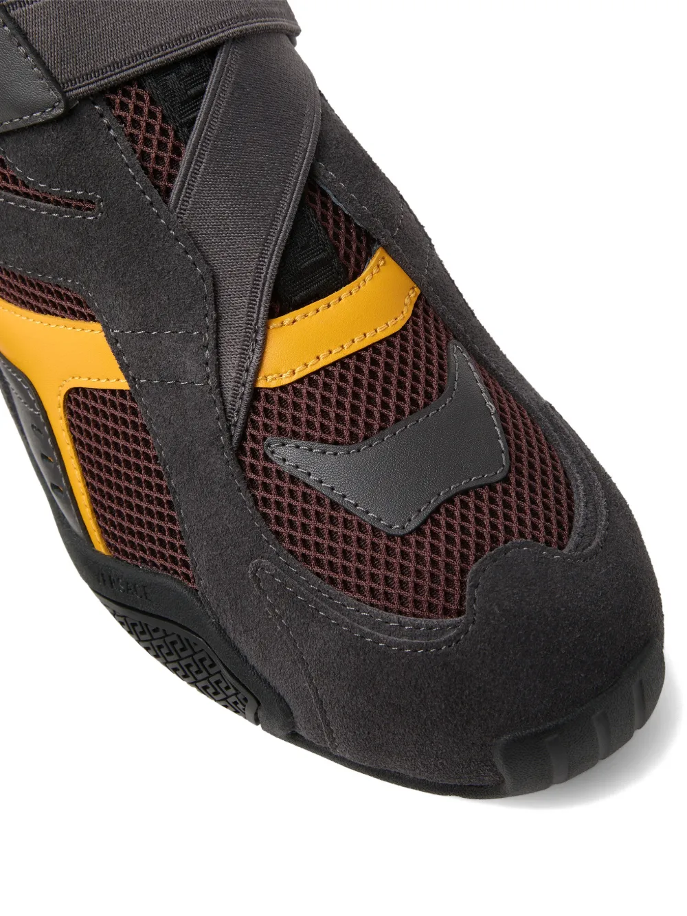 Versace strap-detail sneakers Bruin
