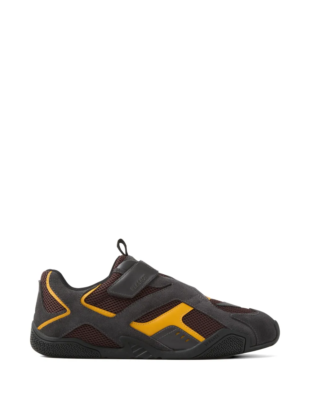 Versace strap-detail sneakers - Braun